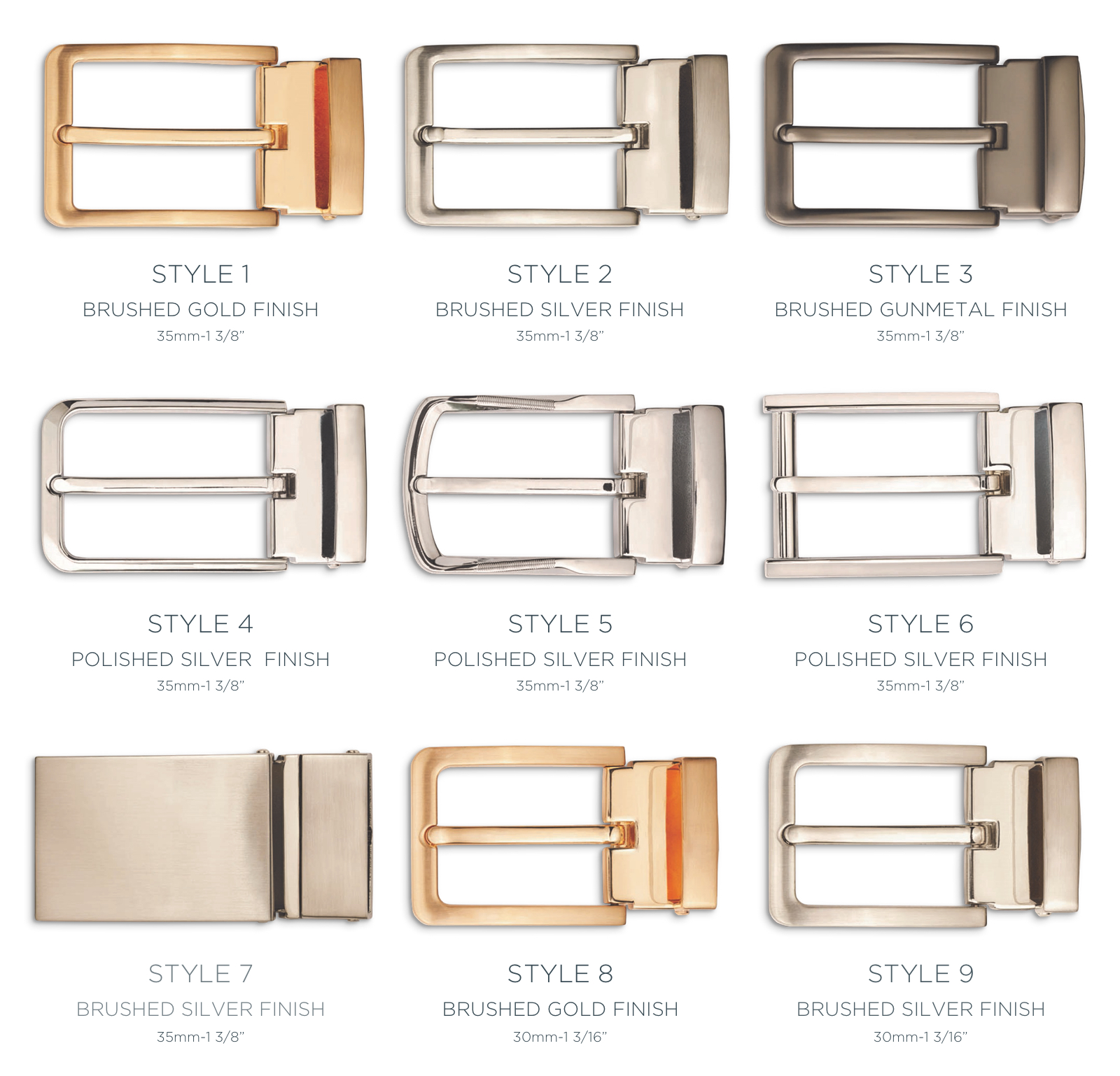 belt buckle styles